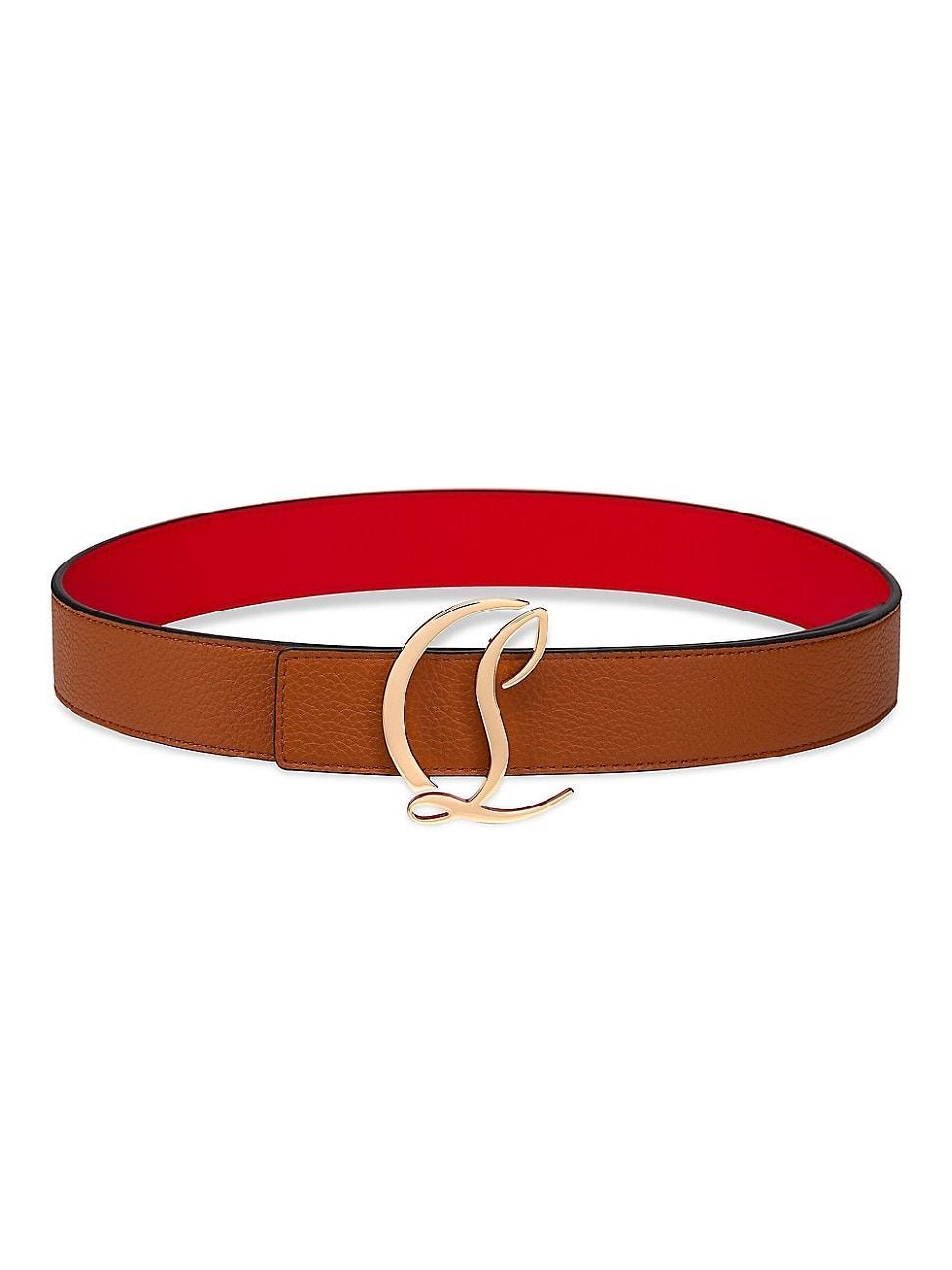 Womens CL Logo Leather Belt Product Image