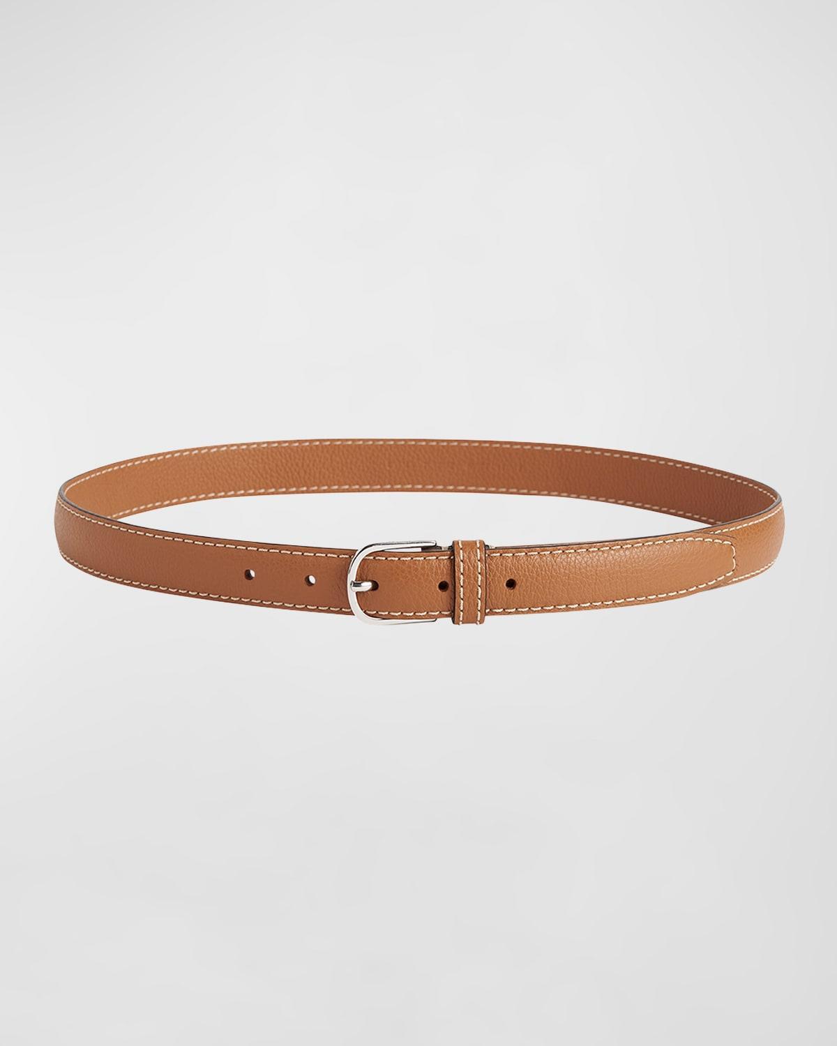 Womens Slim Trouser Leather Belt Product Image