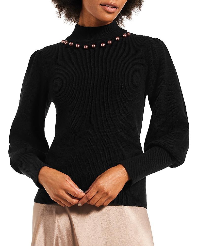 Nic+Zoe Embellished Mock Neck Sweater Product Image