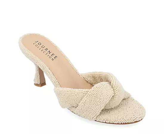 Journee Collection Womens Mannon Terry Cloth Sandals Product Image