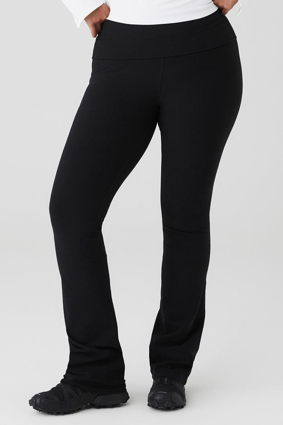 Alosoft Foldover Bootcut Legging - Black Female Product Image