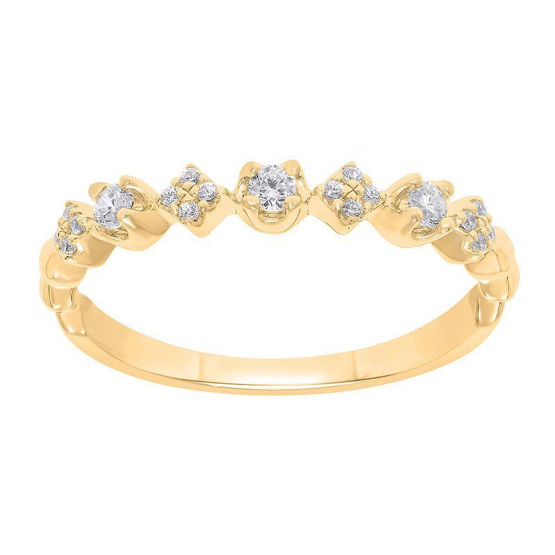 10k Gold 1/5 Carat T.W. Diamond Ring, Womens Yellow Product Image