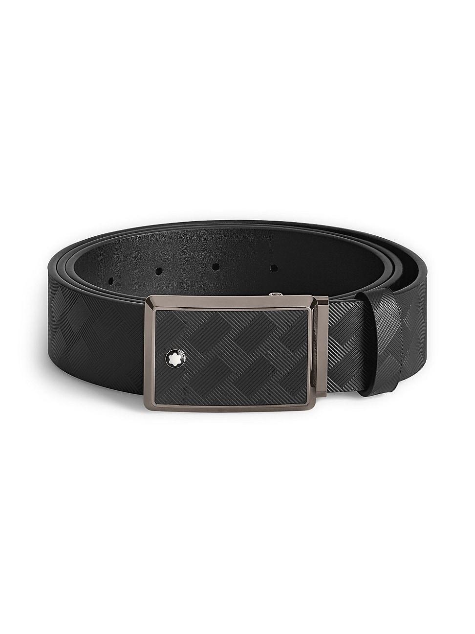 Mens Extreme 3.0 Leather Plate-Buckle Belt Product Image