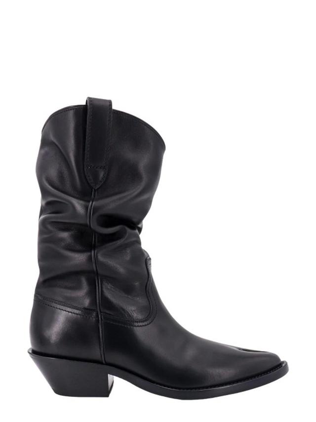 Tabi Leather Western Boots In Black Product Image