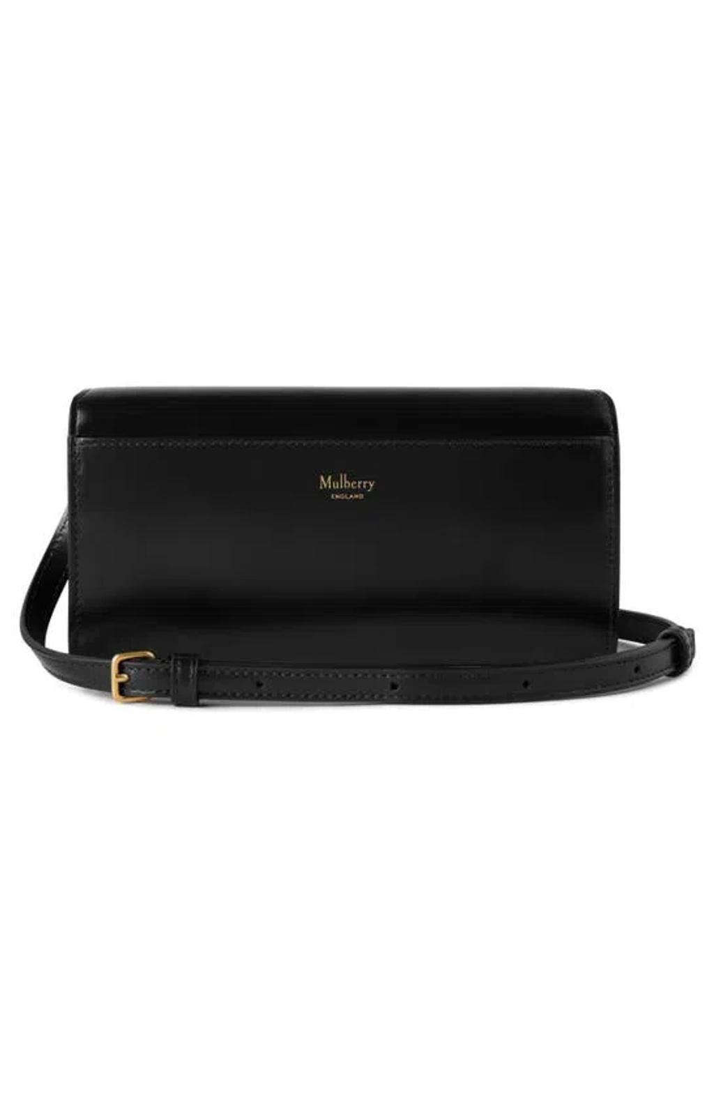 Pimlico Super Leather Wallet On A Strap In Black Product Image