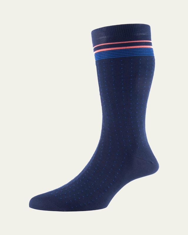 Men's Barfield Fil d'Ecosse Dotted Socks Product Image