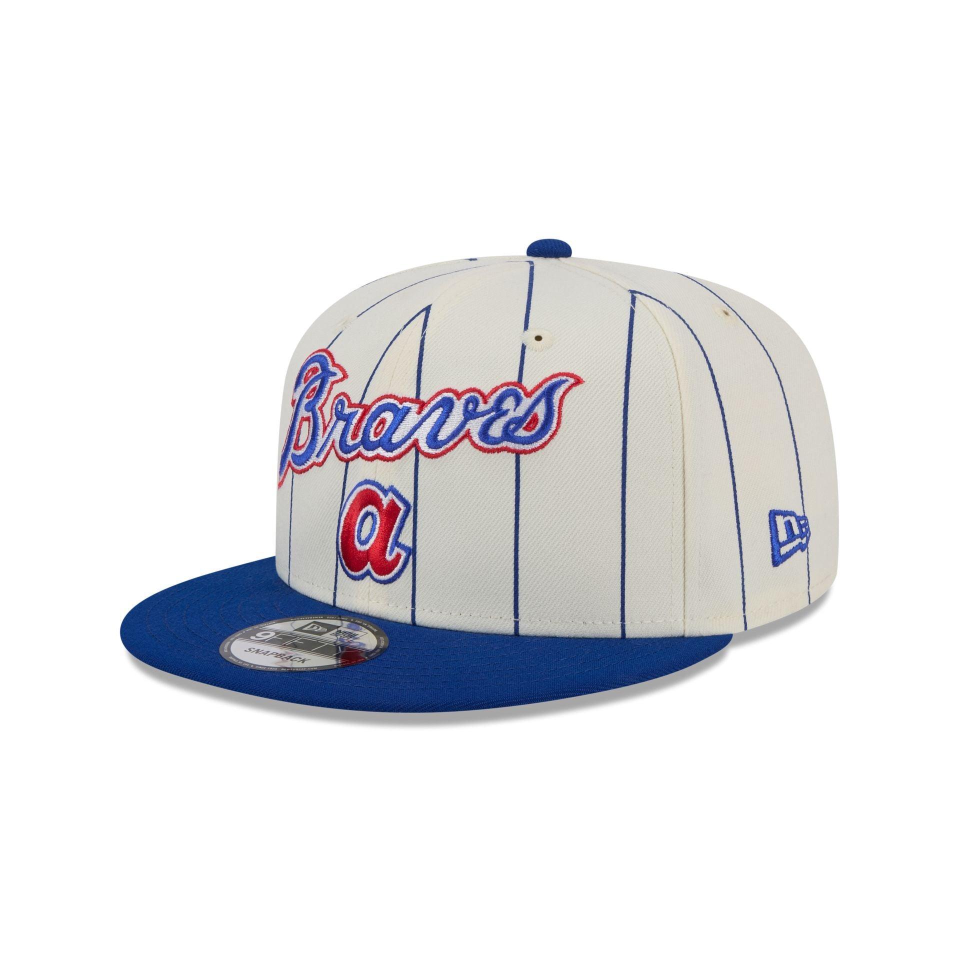 Atlanta Braves Jersey Pinstripe 9FIFTY Snapback Hat Male Product Image