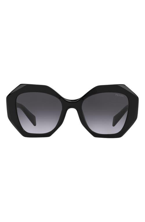 Prada 53mm Gradient Irregular Sunglasses Product Image