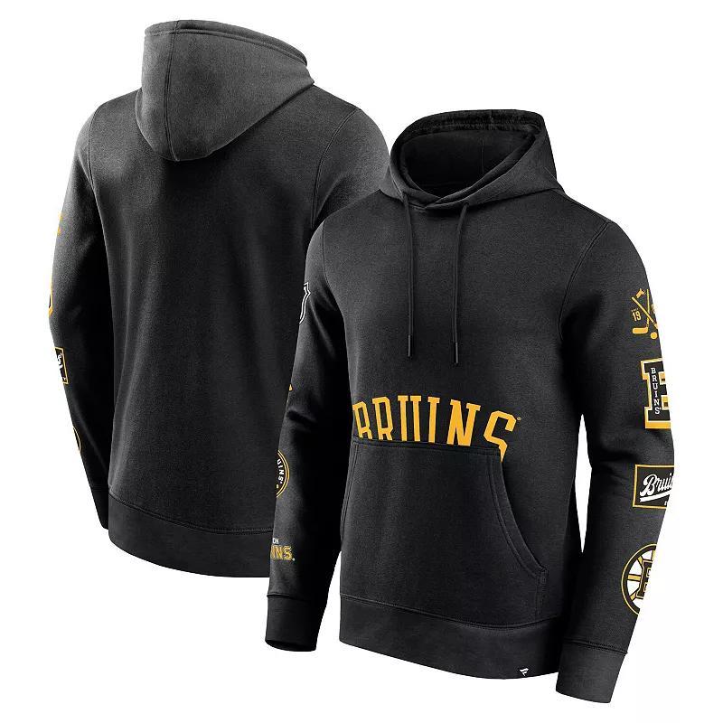 Mens Fanatics Branded Boston Bruins Wild Winner Fleece Pullover Hoodie Product Image