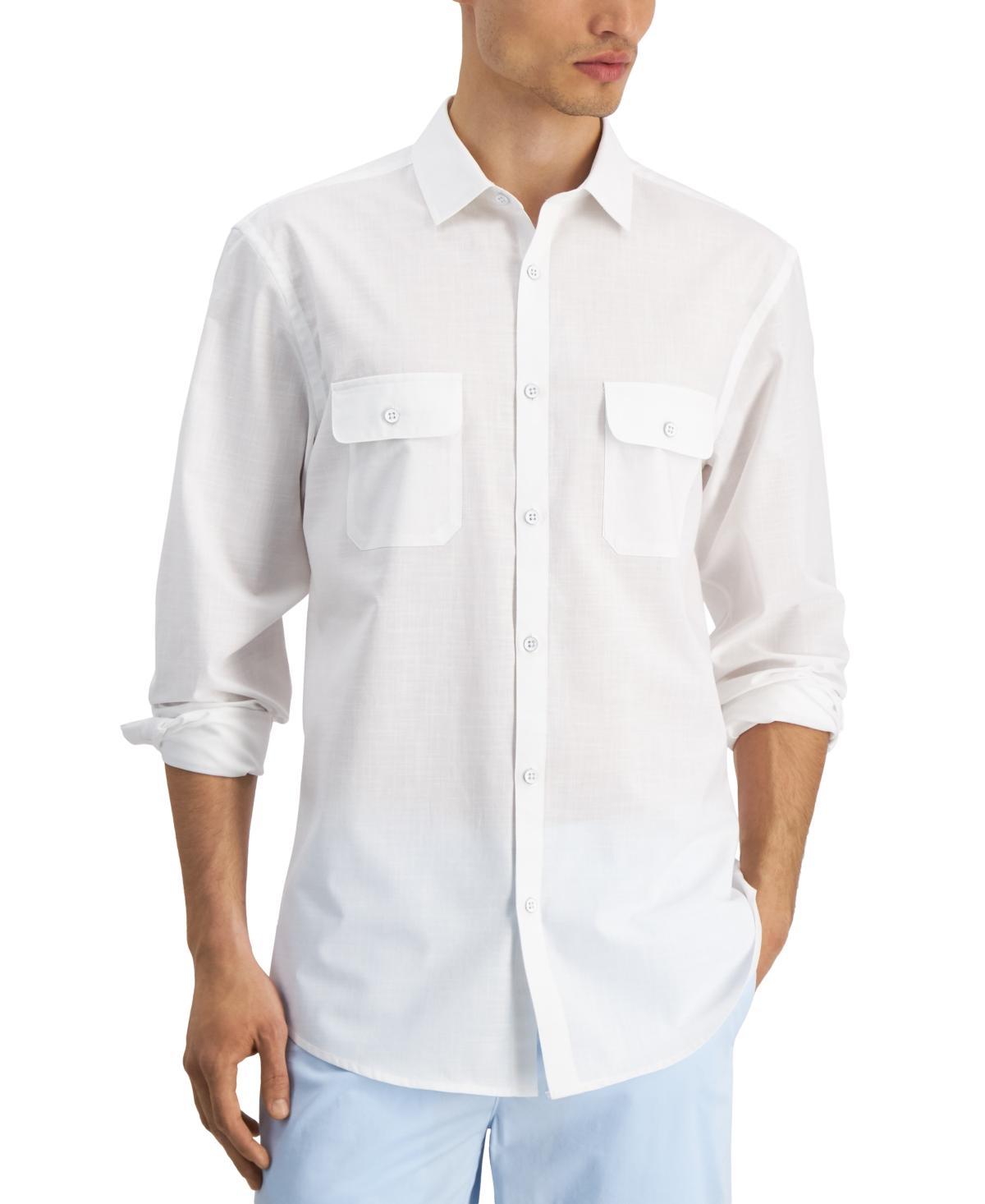 Alfani Mens Regular-Fit Solid Shirt, Created for Macys Product Image