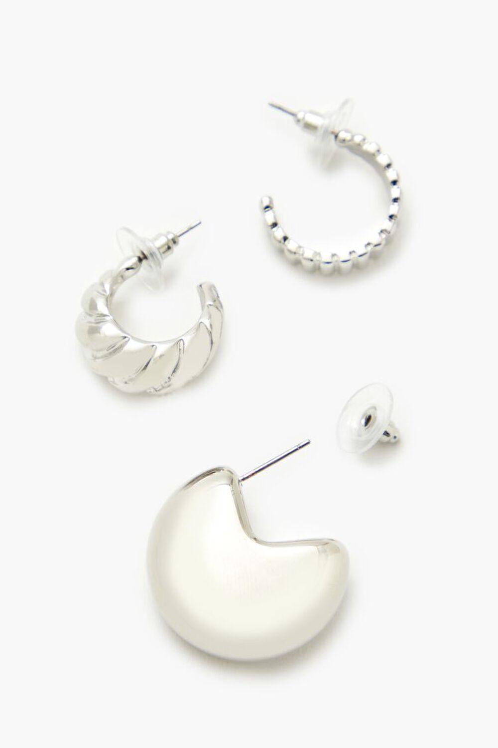 Twisted & Etched Hoop Earring Set | Forever 21 Product Image