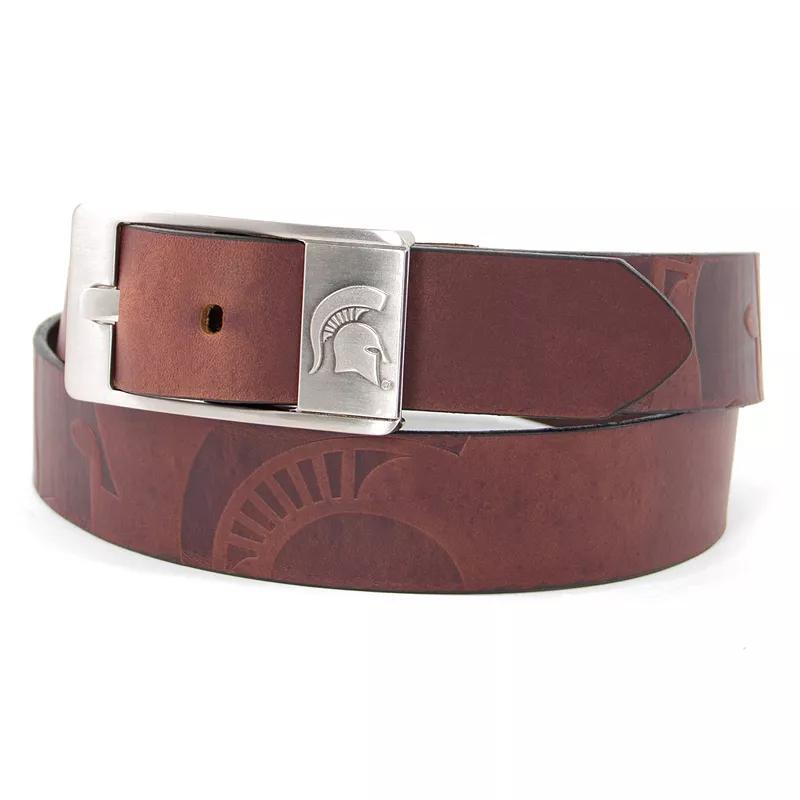 Mens South Carolina Gamecocks Brandish Leather Belt Brown Product Image