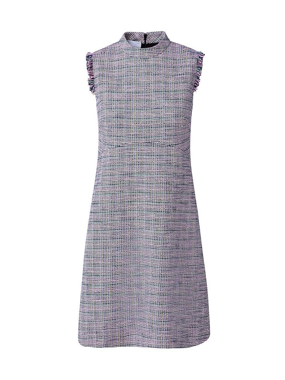 Womens Sleeveless Tweed Minidress Product Image