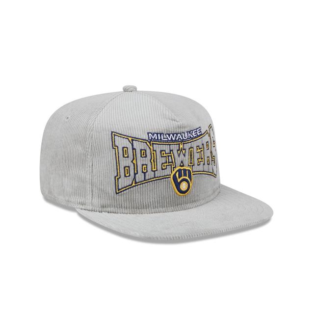 Milwaukee Brewers Gray Cord Golfer Hat Male Product Image