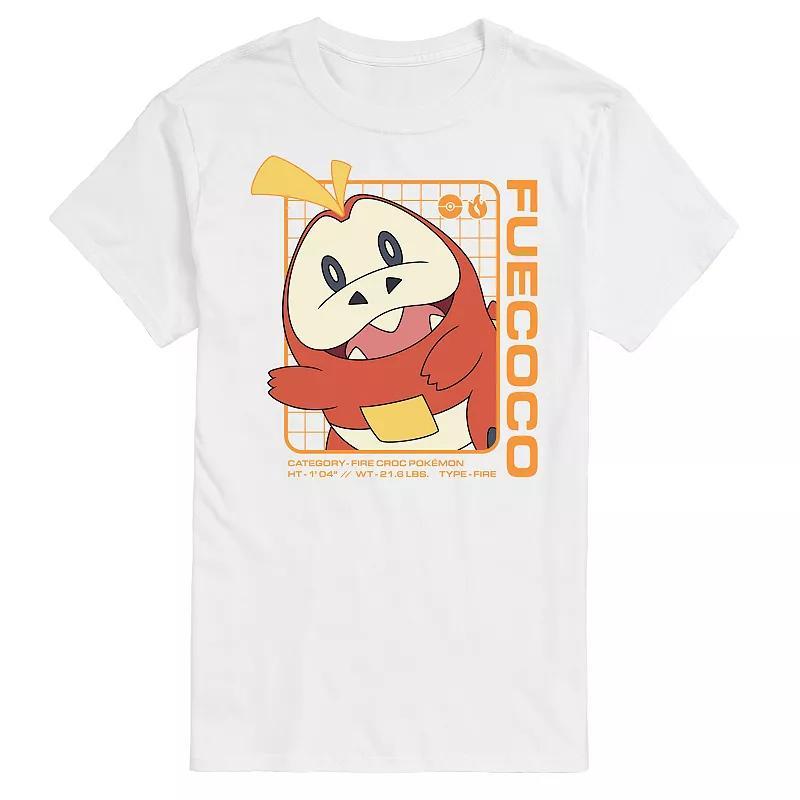 Mens Pokemon Fuecoco Stats Graphic Tee Product Image