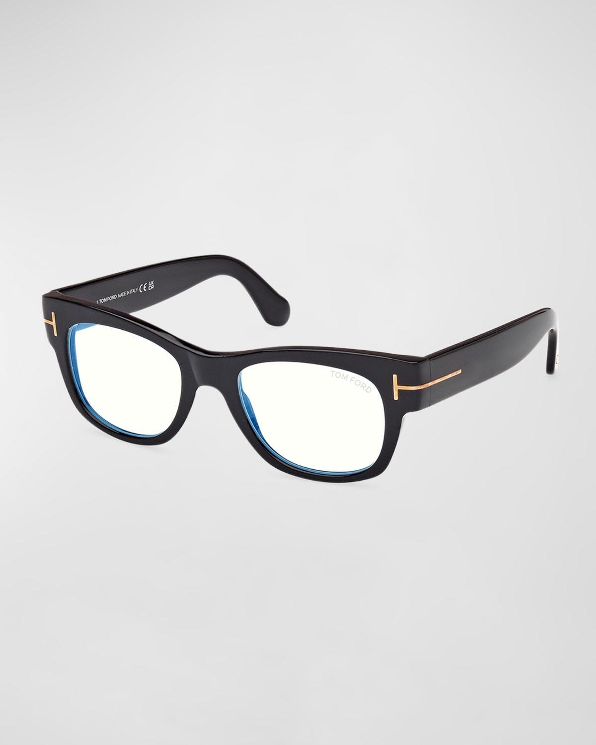 Mens Acetate Square Blue Light Blocking Glasses Product Image