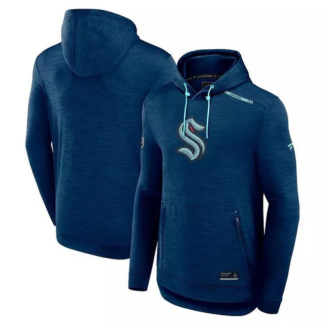 Mens Fanatics Branded Deep Sea Blue Seattle Kraken Authentic Pro Tech Pullover Hoodie Product Image