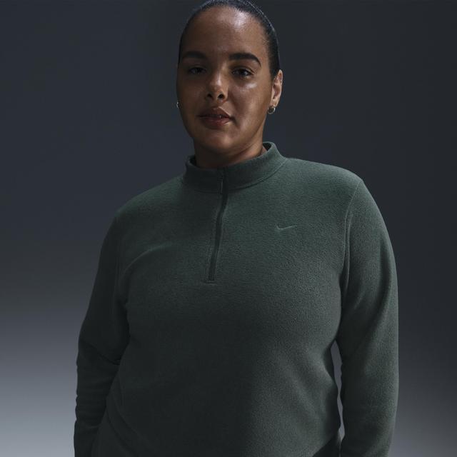 Womens Nike Sportswear Phoenix Plush Slim Long-Sleeve Cozy Fleece 1/2-Zip Top (Plus Size) Product Image