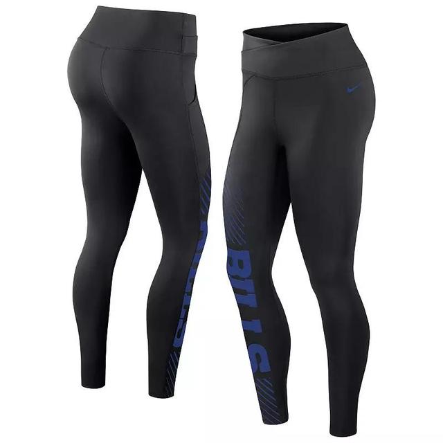 Womens Nike Black Washington Commanders Yard Line Crossover Leggings Product Image