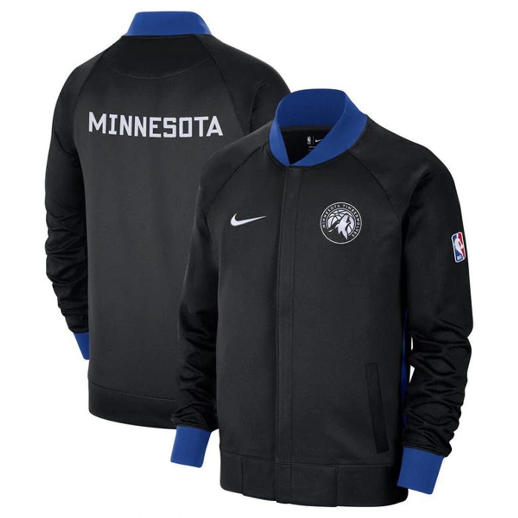 NIKE Men's  Black, Royal Minnesota Timberwolves 2022, 23 City Edition Showtime Thermaflex Full-zip Ja In Black,royal Product Image