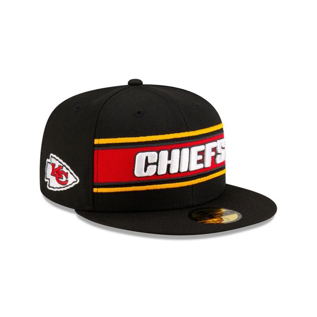 Kansas City Chiefs 2024 Sideline Black 59FIFTY Fitted Hat Male Product Image