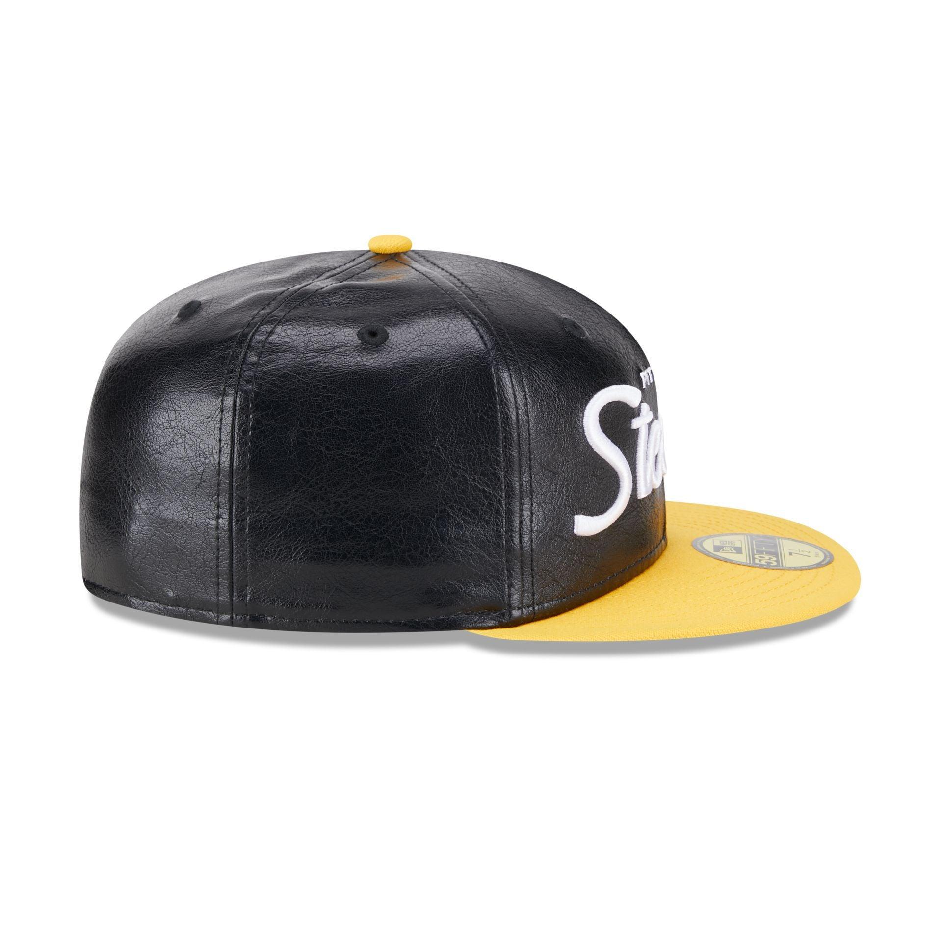 Pittsburgh Steelers Faux Leather Crown 59FIFTY Fitted Hat Male Product Image