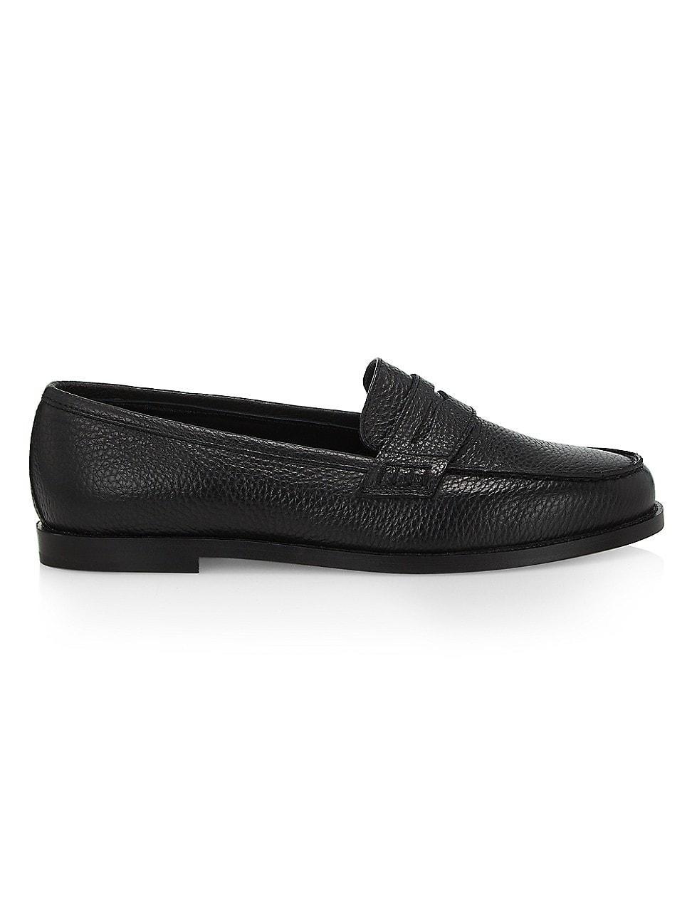 Womens Perrita Leather Loafers Product Image