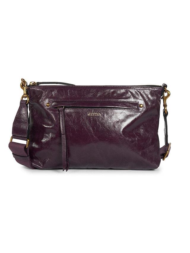 Isabel Marant Nessah Wardy Leather Crossbody Bag Product Image