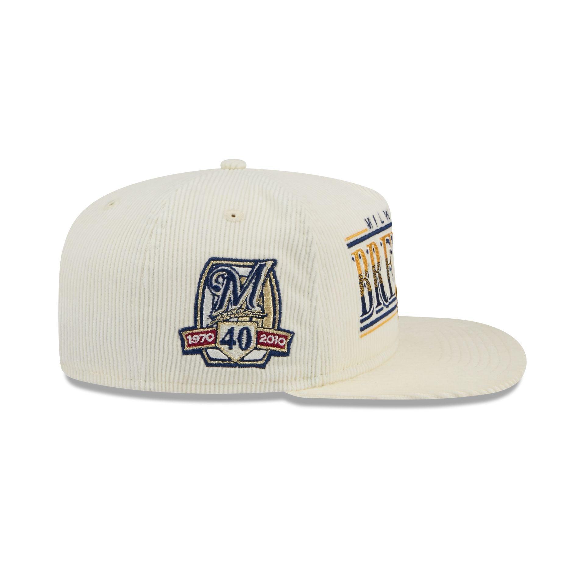 Milwaukee Brewers Throwback Corduroy Golfer Hat Male Product Image