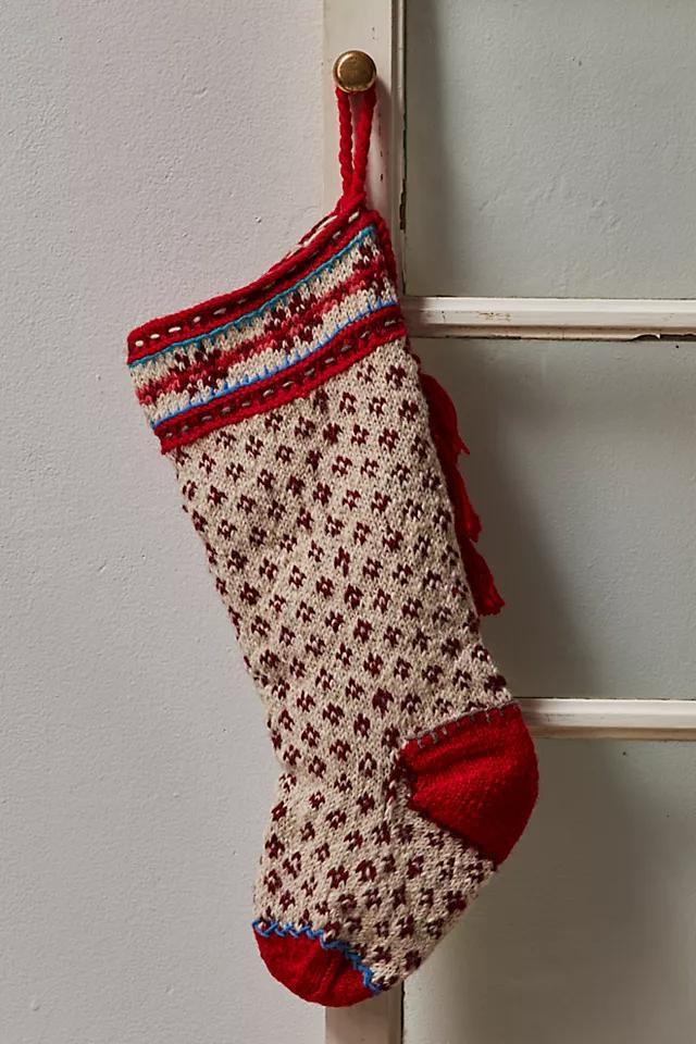 Nordic Snowflake Stocking Product Image