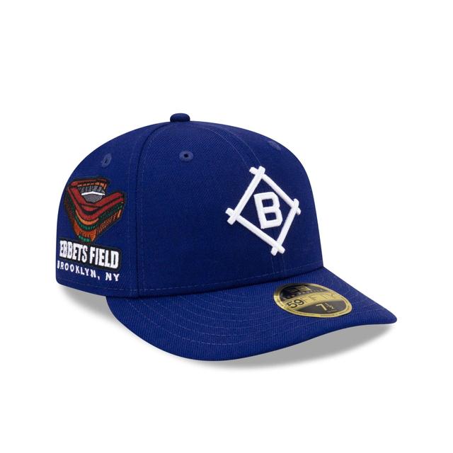 Just Caps Stadium Patch Brooklyn Dodgers Low Profile 59FIFTY Fitted Hat Male Product Image