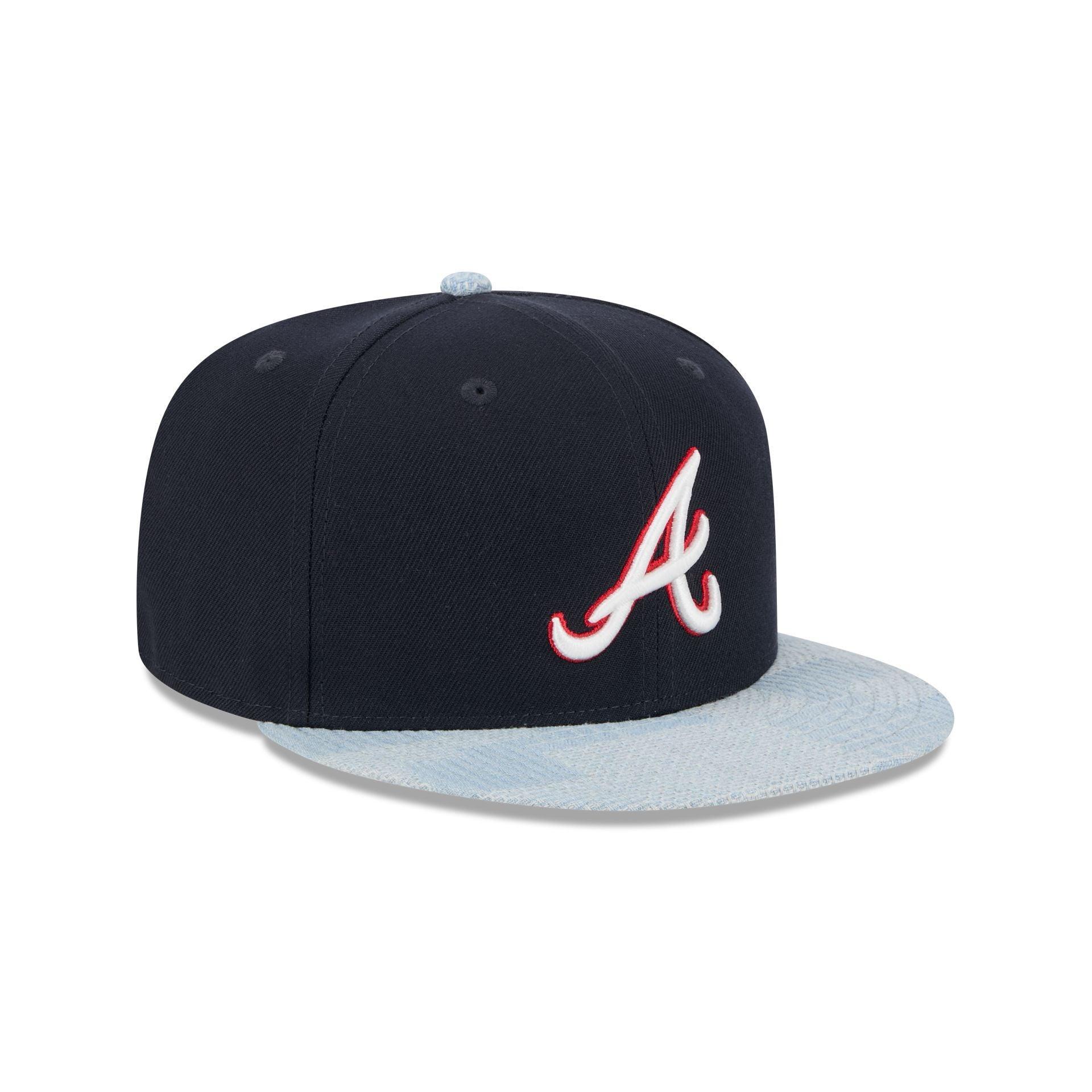 Atlanta Braves Patch Denim 59FIFTY Fitted Hat Male Product Image