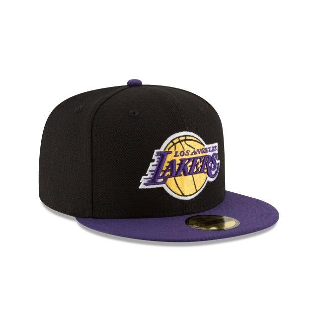 Los Angeles Lakers Black & White 59FIFTY Fitted Hat Male Product Image