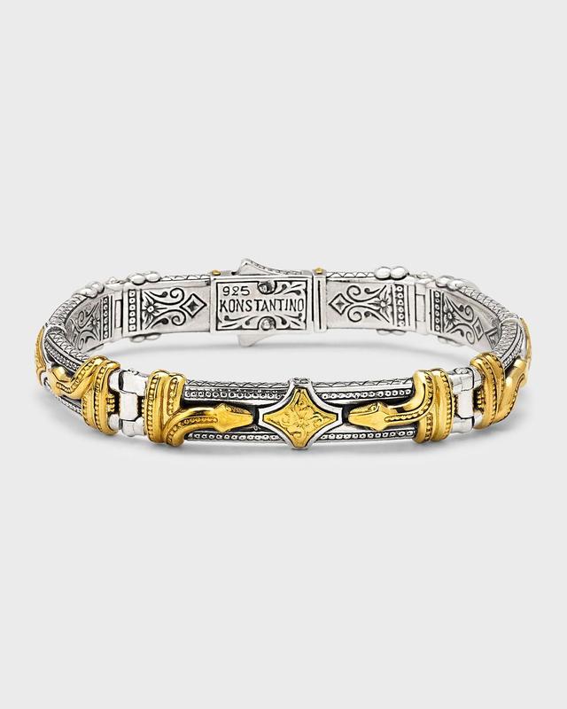 Mens Two-Tone Serpent Bracelet Product Image