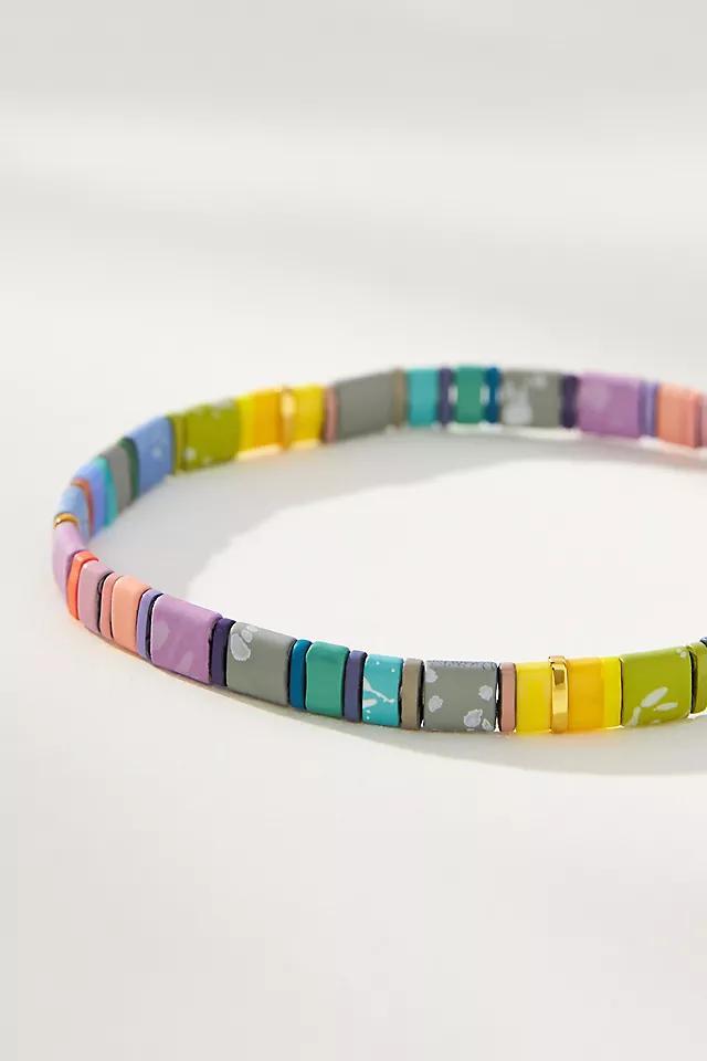 Colorful Beaded Chicklet Bracelet Product Image