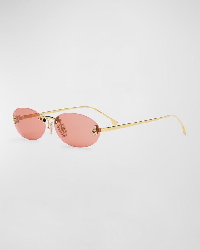 Womens Fendi First 54MM Oval Sunglasses Product Image