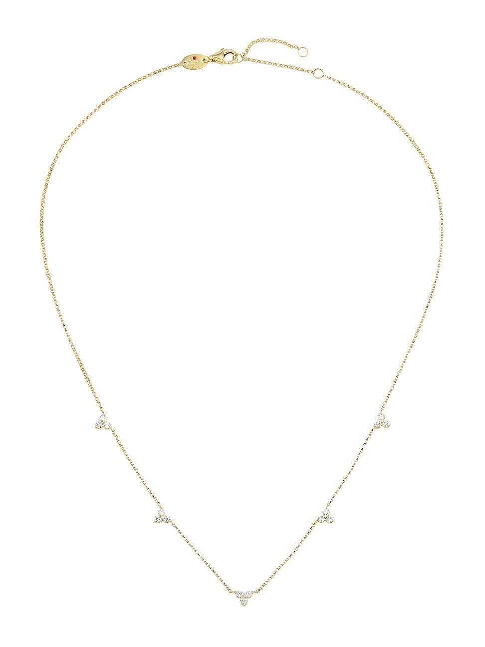 Womens Love In Verona 18K Yellow Gold & Diamond Necklace Product Image