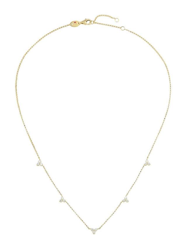 Womens Love In Verona 18K Yellow Gold & Diamond Necklace Product Image