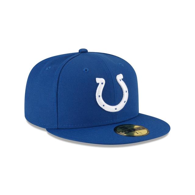 Indianapolis Colts Basic Blue 59FIFTY Fitted Hat Male Product Image