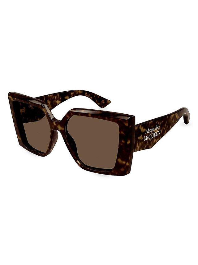 Womens Stacked Logo 56MM Square Sunglasses Product Image