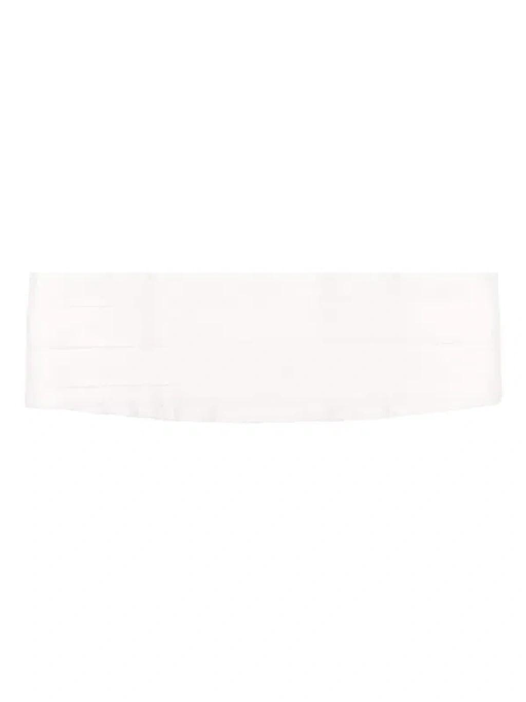 Pleated Satin Belt In Beige Product Image