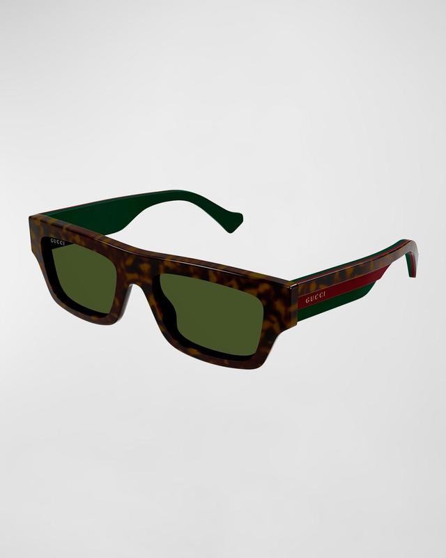 Mens Web Studi 55MM Acetate Rectangular Sunglasses Product Image