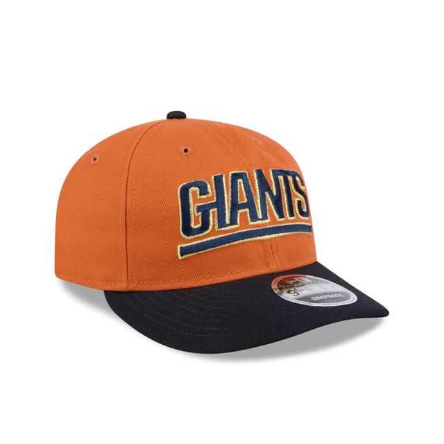 New York Giants Gold Wood Retro Crown 9FIFTY Snapback Hat Male Product Image