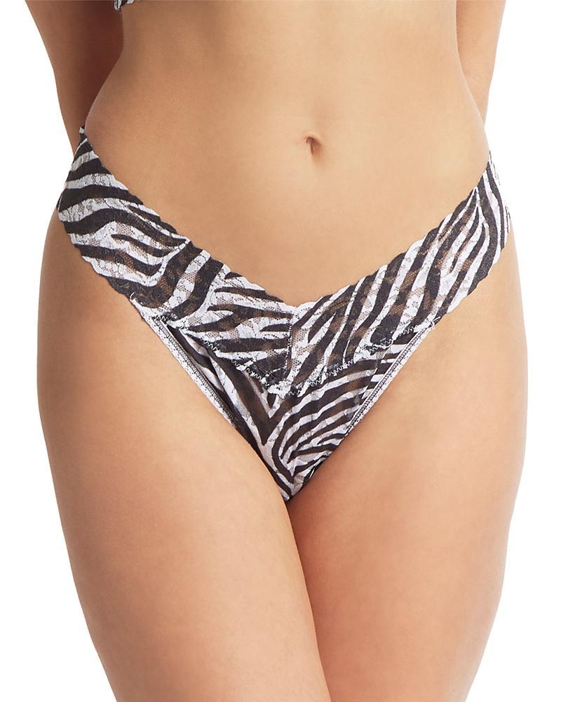 Hanky Panky Original-Rise Printed Lace Thong Product Image