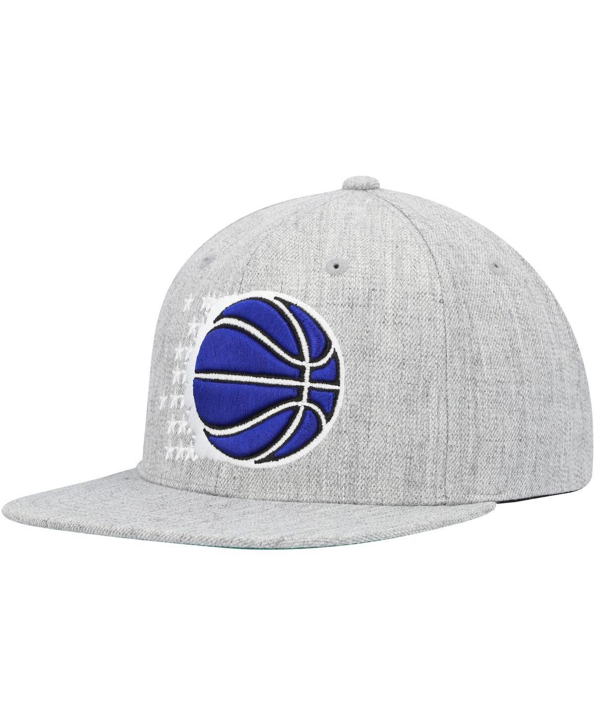 Mens Mitchell & Ness Heather Gray Orlando Magic Hardwood Classics 2.0 Snapback Hat Product Image