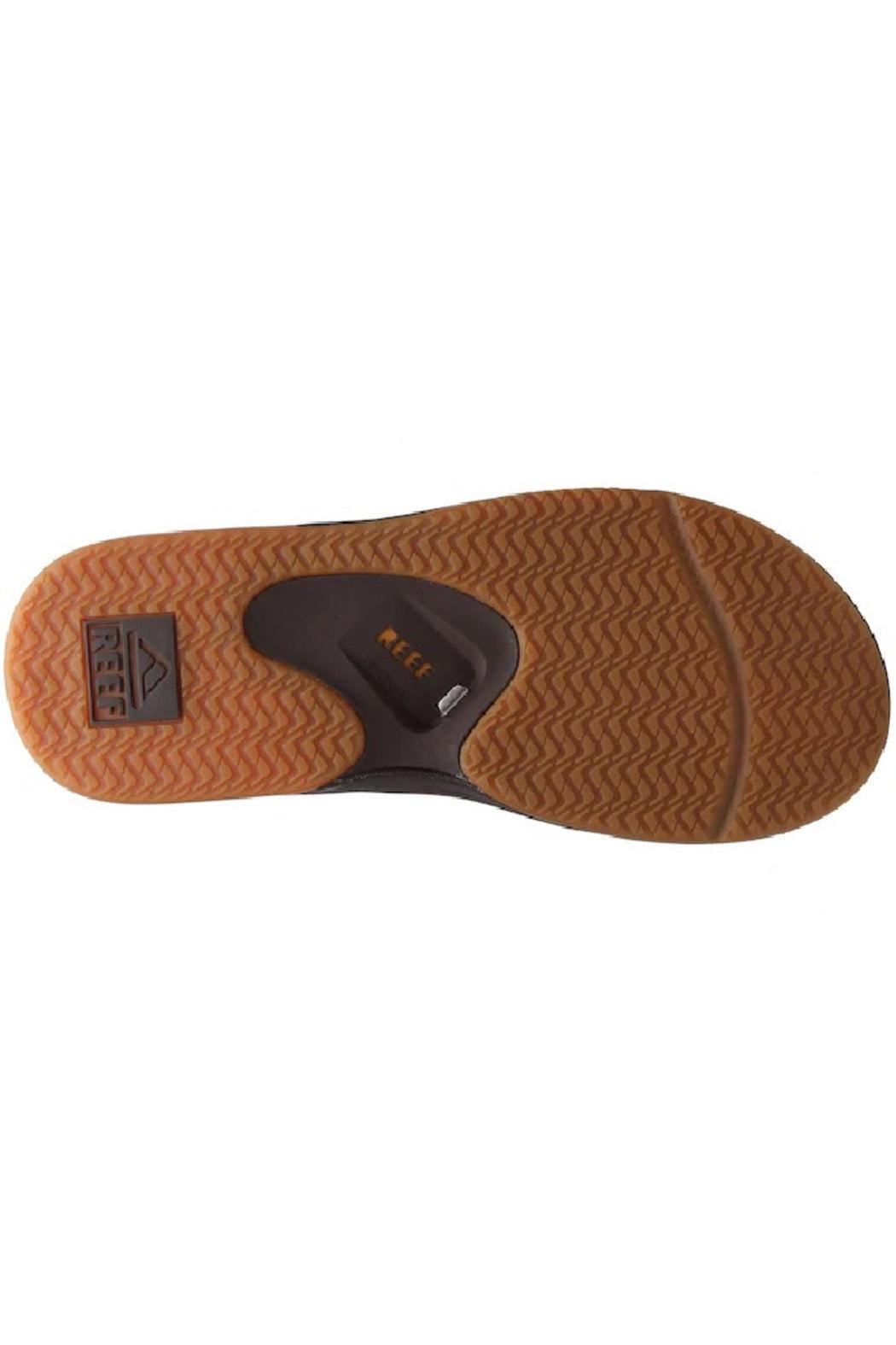 REEF FANNING MEN'S FLIPFLOP  IN BLACK Male Product Image