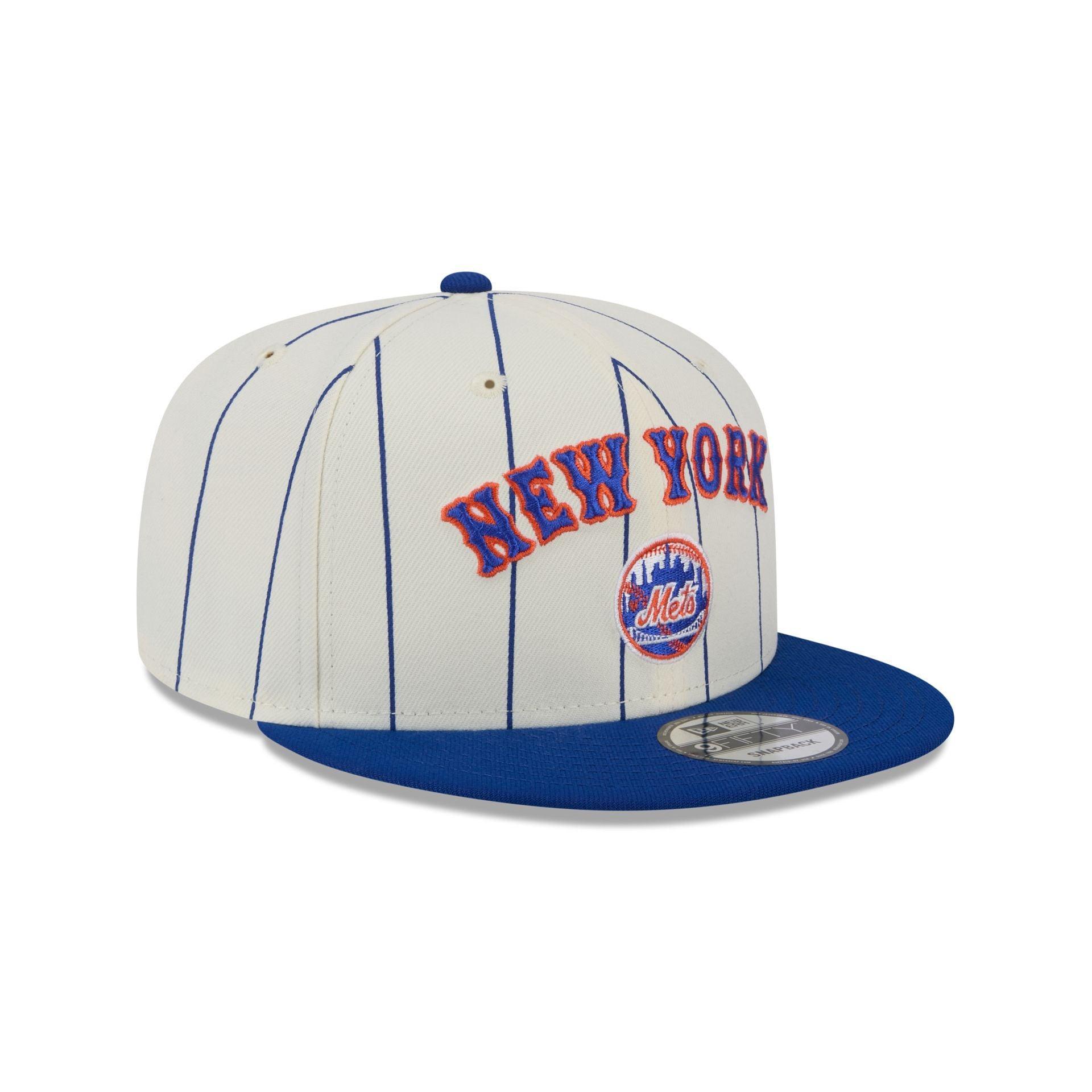 New York Mets Jersey Pinstripe 9FIFTY Snapback Hat Male Product Image