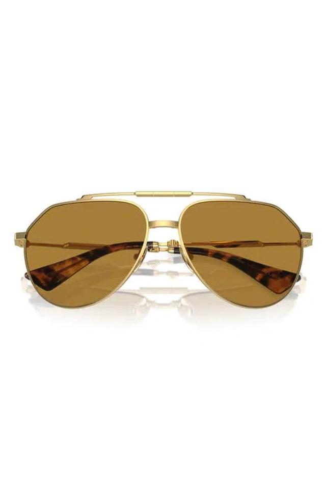 Dolce&gabbana 60mm Pilot Sunglasses In Gold Product Image