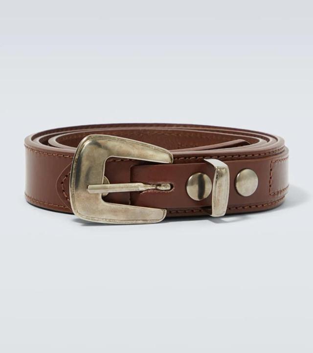 Leather Belt In Brown Product Image