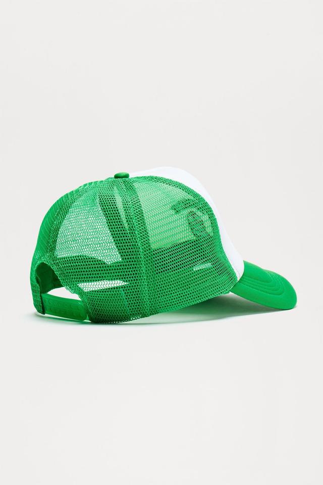 Howdy Cowboy Trucker Hat - Green/combo Product Image